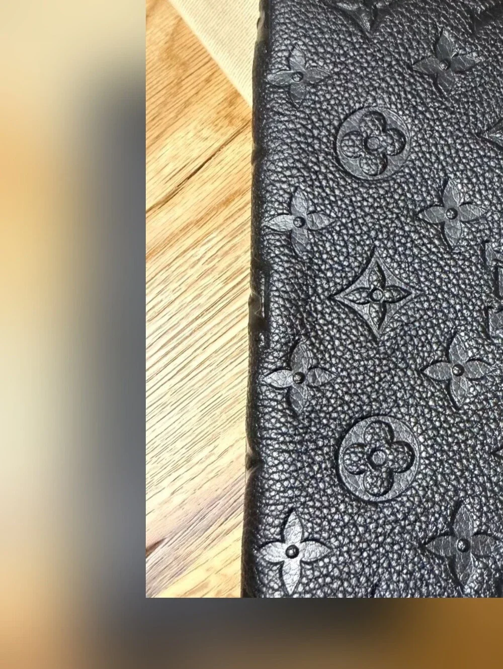 Louis Vuitton Black & Cream Monogram Envelope Wallet - Picture 2 of 8